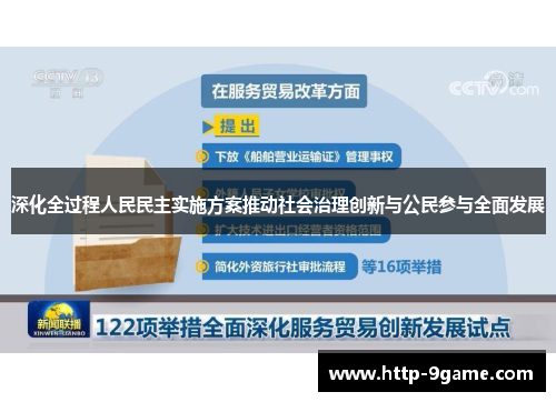 深化全过程人民民主实施方案推动社会治理创新与公民参与全面发展 深化全过程人民民主实施方案推动社会治理创新与公民参与全面发展