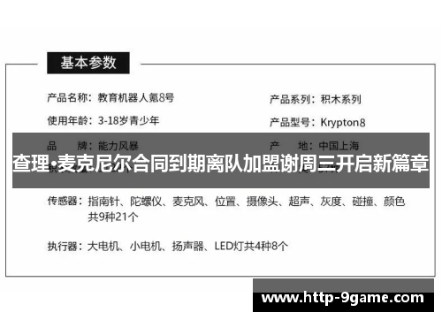 查理·麦克尼尔合同到期离队加盟谢周三开启新篇章